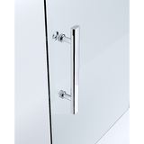 40mm Adjustable Contemporary Corner Sliding Chrome Shower - Style 2