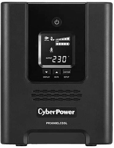 CyberPower PRO series 3000VA Tower UPS with LCD(PR3000ELCDSL) - 3 yrs Adv. Rep & 2 yrs on Int. Battery