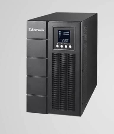 CYBERPOWER Online S 3000VA/2700W Tower UPS - 6* 12V/9AH - (4) IEC C13, (1)IEC C19*1, Terminal Block - USB & Serial Port & SNMP(OLS3000E)-2 Yrs Adv. Repl