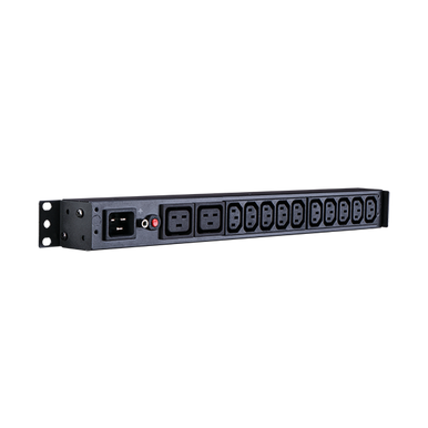 CyberPower-1U Basic PDU (PDU20BHVIEC12Ra) 16Amp input/output - 12x IEC-320 (2-C19 & 10-C13) out - IEC 320 C20 in - 2 Years Advanced Replacement WTY