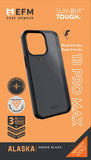 EFM Alaska Case Armour with D3O Crystalex - For iPhone 13 Pro Max (6.7") - Smoke Black