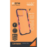 EFM Cayman Case Armour with D3O Crystalex - For iPhone 13 Pro (6.1" Pro) - Thermo Fire
