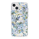 Case-Mate Rifle Paper Case - MagSafe - For iPhone 14 Plus (6.7") - Garden Party Blue