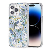 Case-Mate Rifle Paper Case - MagSafe - For iPhone 14 Pro Max (6.7") - Garden Party Blue