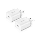 Belkin BoostCharge USB-C PD 3.0 Wall Charger 20W - 2 Pack White