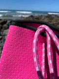 Neoprene Bag - Vegan Tote - 2 Piece Set - Bubblegum