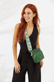 Vegan PU Leather California Crossbody - Jungle Green