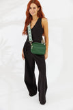 Vegan PU Leather California Crossbody - Jungle Green