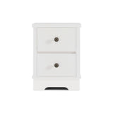Margaux White Coastal Style Bedside Table