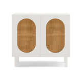 Kailua Rattan 2-Door Accent Cabinet in White