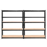 Giantz 2.4MX1.8M Garage Shelving Warehouse Rack Pallet Racking Storage Steel Black