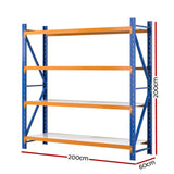 Giantz 2MX2M Garage Shelving Warehouse Rack Racking Pallet Storage Shelves Steel