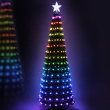 Jingle Jollys Christmas Tree 1.8M 298 LED Xmas Multi Colour Lights Optic Fibre