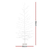 Jingle Jollys Christmas Tree 1.8M 176 LED Xmas Multicolour Lights Optic Fibre