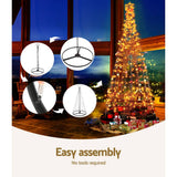 Jingle Jollys Solar Christmas Tree 3.6M LED Xmas Tree 8 Light Modes