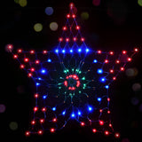 Jingle Jollys Christmas Lights Motif LED Star Net Waterproof Outdoor Colourful