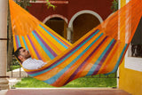 Mayan Legacy Jumbo Size Cotton Mexican Hammock in Alegra Colour