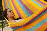 Mayan Legacy Jumbo Size Cotton Mexican Hammock in Alegra Colour