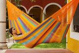 Mayan Legacy Jumbo Size Cotton Mexican Hammock in Alegra Colour