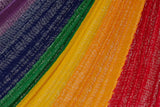 Mayan Legacy King Size Cotton Mexican Hammock in Rainbow Colour