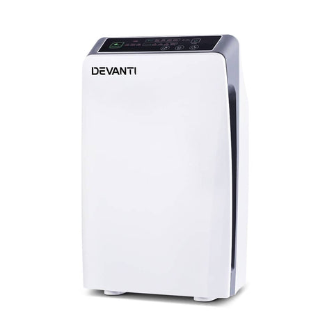 darrahopens Appliances > Air Conditioners Devanti Air Purifier Cleaner Home Purifiers Odour Sensor HEPA Filter