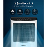 darrahopens Appliances > Air Conditioners Devanti Evaporative Air Cooler Conditioner Portable 8L Cooling Fan Humidifier