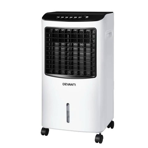 darrahopens Appliances > Air Conditioners Devanti Evaporative Air Cooler Conditioner Portable 8L Cooling Fan Humidifier