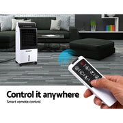 darrahopens Appliances > Air Conditioners Devanti Evaporative Air Cooler Potable Fan Cooling Remote Control LED Display