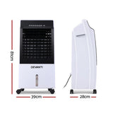 darrahopens Appliances > Air Conditioners Devanti Evaporative Air Cooler Potable Fan Cooling Remote Control LED Display