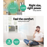 darrahopens Appliances > Air Conditioners Devanti Window Air Conditioner Portable 2.7kW Wall Cooler Fan Cooling Only