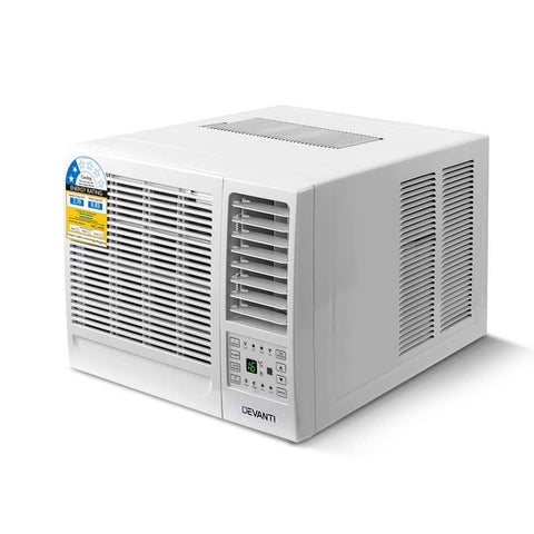 darrahopens Appliances > Air Conditioners Devanti Window Air Conditioner Portable 2.7kW Wall Cooler Fan Cooling Only