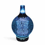 Darrahopens Appliances > Air Conditioners Essential Oil Aroma Diffuser - Mirror 3D Fireworks Aromatherpay Mist Humidifier