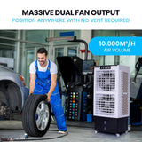 Darrahopens Appliances > Air Conditioners POLYCOOL 35L 220W Portable Evaporative Air Cooler 24 Hour Timer 4 in 1 Cooling Fan w/ Remote