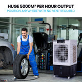 Darrahopens Appliances > Air Conditioners POLYCOOL 45L 125W Evaporative Air Cooler Portable Industrial Fan, Purifier, Humidifier, Remote Control