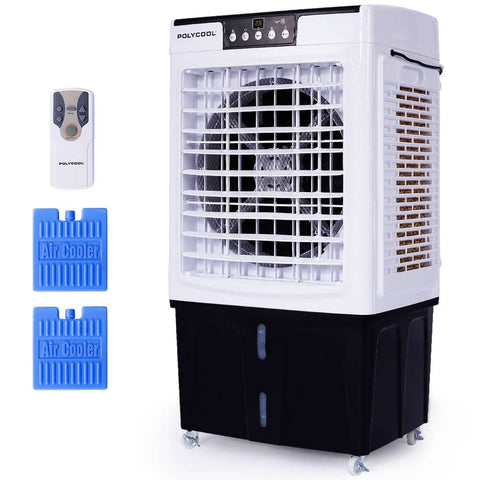 Darrahopens Appliances > Air Conditioners POLYCOOL 45L 125W Evaporative Air Cooler Portable Industrial Fan, Purifier, Humidifier, Remote Control