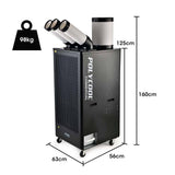 Darrahopens Appliances > Air Conditioners POLYCOOL 6.5kW Portable Industrial Spot Cooler, with Triple Cooling Ducts
