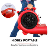 Darrahopens Appliances > Appliances Others Baumr-AG 3-Speed Carpet Dryer Air Mover Blower Fan, 1300CFM, Sealed Copper Motor, Poly Housing