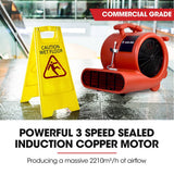 Darrahopens Appliances > Appliances Others Baumr-AG 3-Speed Carpet Dryer Air Mover Blower Fan, 1300CFM, Sealed Copper Motor, Poly Housing