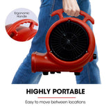 Darrahopens Appliances > Appliances Others Baumr-AG 3-Speed Carpet Dryer Air Mover Blower Fan, 700CFM, Sealed Copper Motor, Poly Housing