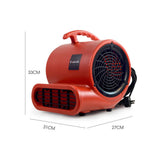 Darrahopens Appliances > Appliances Others Baumr-AG 3-Speed Carpet Dryer Air Mover Blower Fan, 700CFM, Sealed Copper Motor, Poly Housing