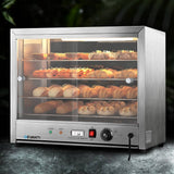 darrahopens Appliances > Appliances Others Devanti Commercial Food Warmer Electric Pie Hot Display Showcase Cabinet 4 Tier