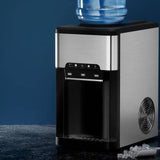 Darrahopens Appliances > Appliances Others Devanti Ice Maker Machine 3 in Ice Cube Tray Water Dispenser Bar Countertop 20kg
