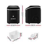 Darrahopens Appliances > Appliances Others Devanti Portable Ice Maker Machine Nuggetc Ice Cube 15kg Bar Countertop