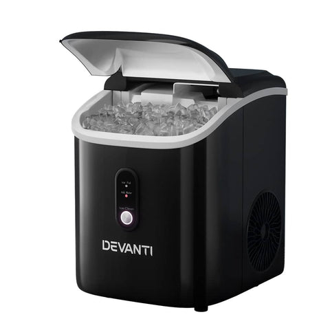 Darrahopens Appliances > Appliances Others Devanti Portable Ice Maker Machine Nuggetc Ice Cube 15kg Bar Countertop