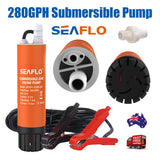 Darrahopens Appliances > Appliances Others Submersible Pump 12V 280G/H Boat Caravan Inline Water Pump SEAFLO SFSP1-G280-02