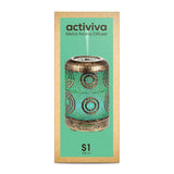 darrahopens Appliances > Aroma Diffusers & Humidifiers activiva 100ml Metal Essential Oil and Aroma Diffuser-Vintage Gold