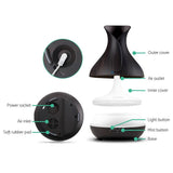 darrahopens Appliances > Aroma Diffusers & Humidifiers Devanti 400ml 4 in 1 Aroma Diffuser with remote control- Dark Wood