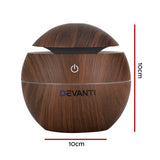 Darrahopens Appliances > Aroma Diffusers & Humidifiers Devanti Aroma Diffuser Aromatherapy Essential Oils Air Humidifier LED 130ML