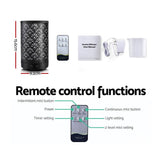 darrahopens Appliances > Aroma Diffusers & Humidifiers Devanti Aroma Diffuser Aromatherapy Essential Oils Metal Cover Ultrasonic Cool Mist 100ml Remote Control Black