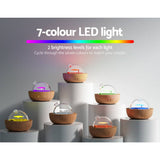 Darrahopens Appliances > Aroma Diffusers & Humidifiers Devanti Aroma Diffuser Aromatherapy Humidifier Purifier Essential Oil LED Glass